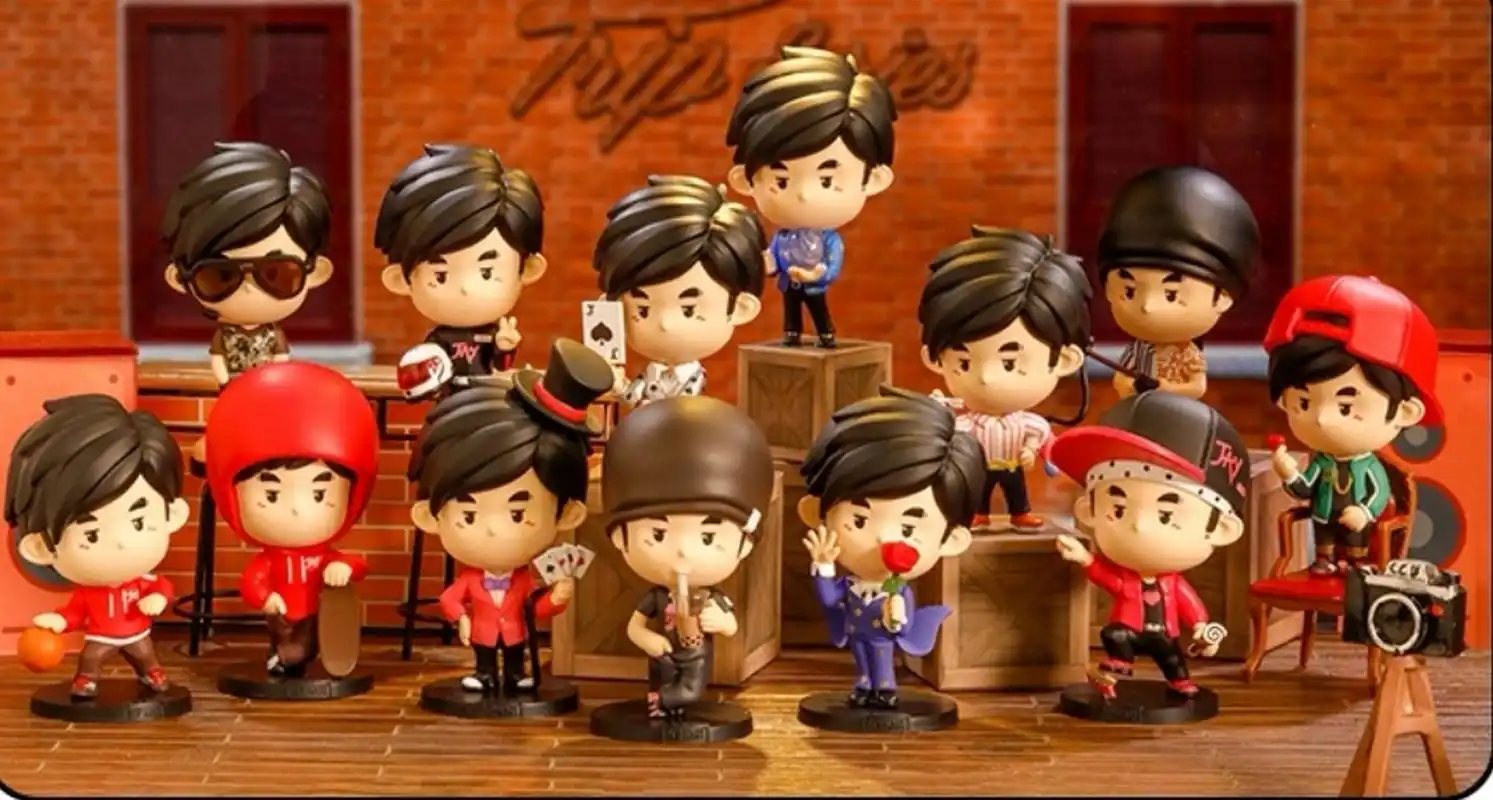 周同学周游记系列盲盒整套周杰伦周边!手办盲盒潮玩摆件!