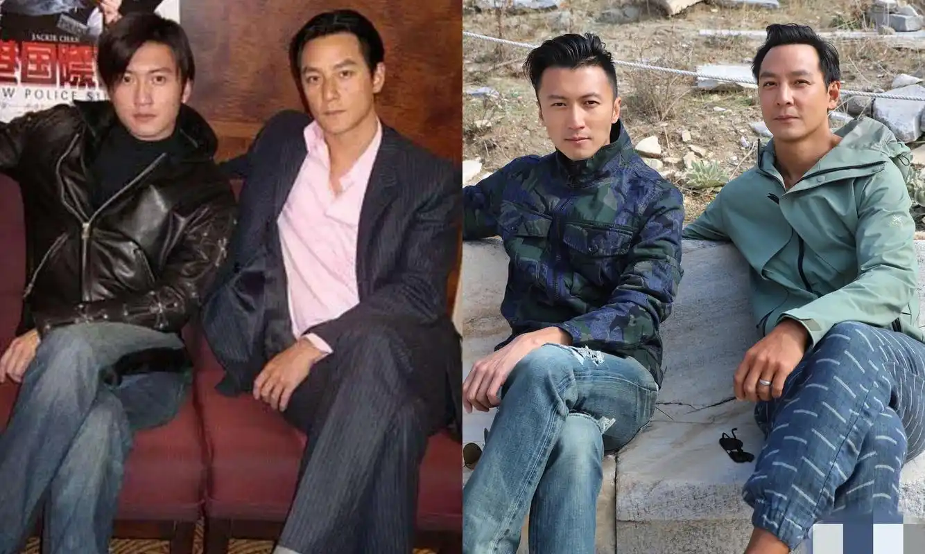 谢霆锋晒出与吴彦祖20年前后合照,谁更帅?
