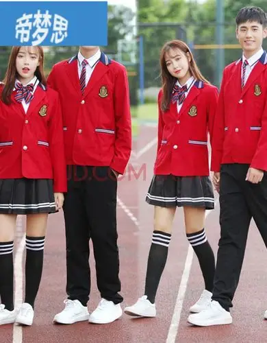 小学初中高中毕业短袖t校服 支持定制 英伦风初中生大合唱班服套装