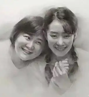 美术生画贾玲素描像画风清奇网友直言玲姐你可别介意