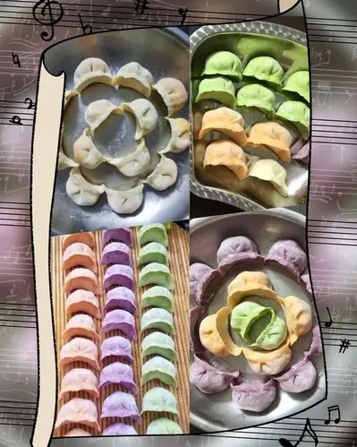 手机用户1618_fxzr做的彩色饺子