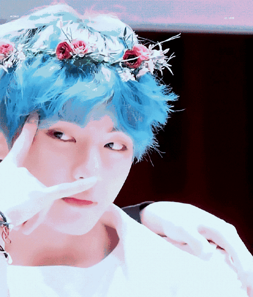 金泰亨蓝发##金泰亨