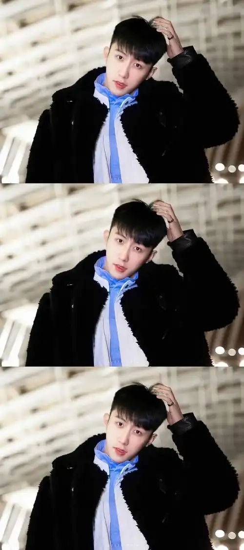 黄景瑜早期模特照