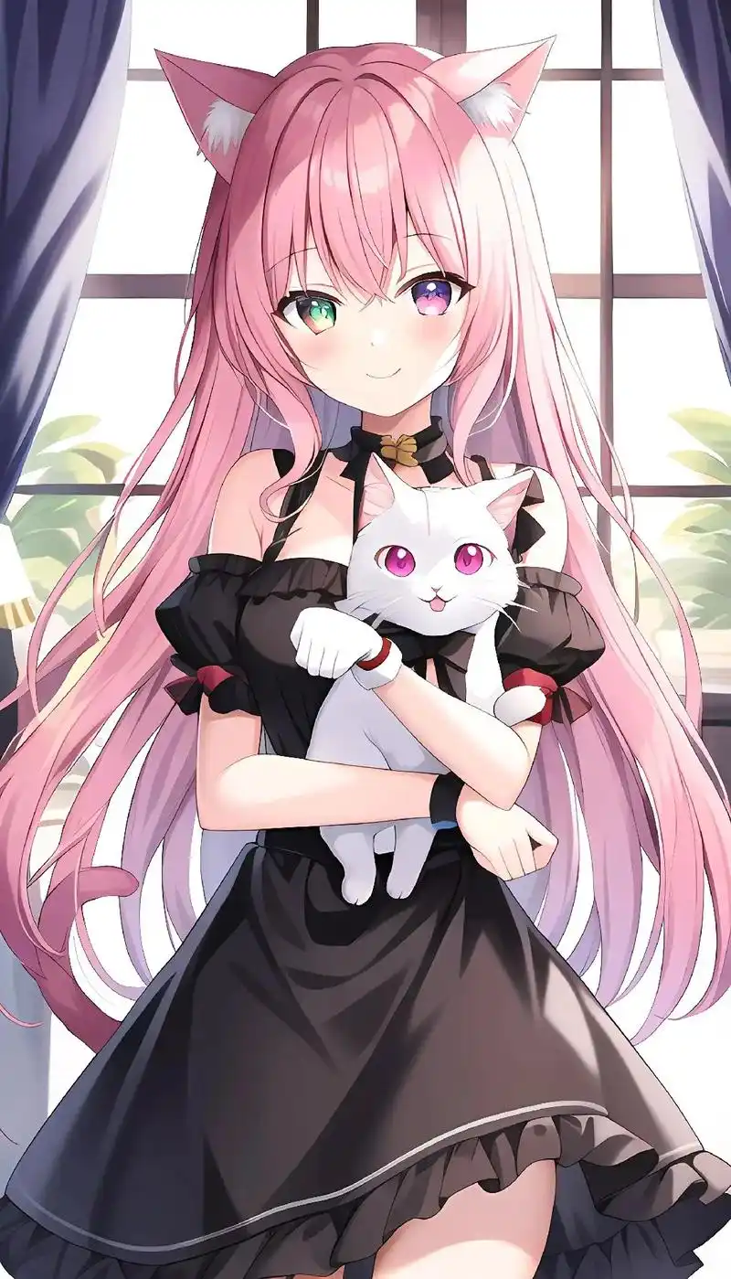 猫耳萝莉#动漫壁纸 #全屏壁纸 #壁纸 #绝美壁纸 #动漫唯 - 抖音