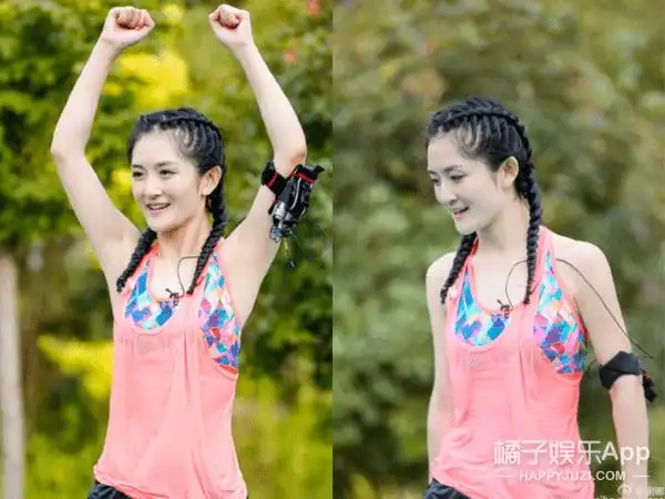 娜姐之前在《我们来了》里也挑战过拳击编发,果然有了发型的加持