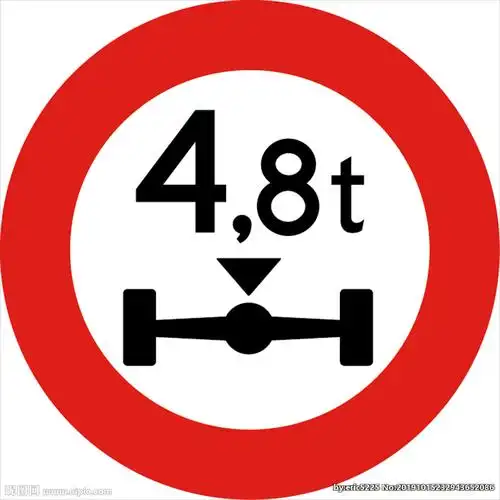 交通图标系列 限制轴重图标设计图__公共标识标志_标志图标_设计图库