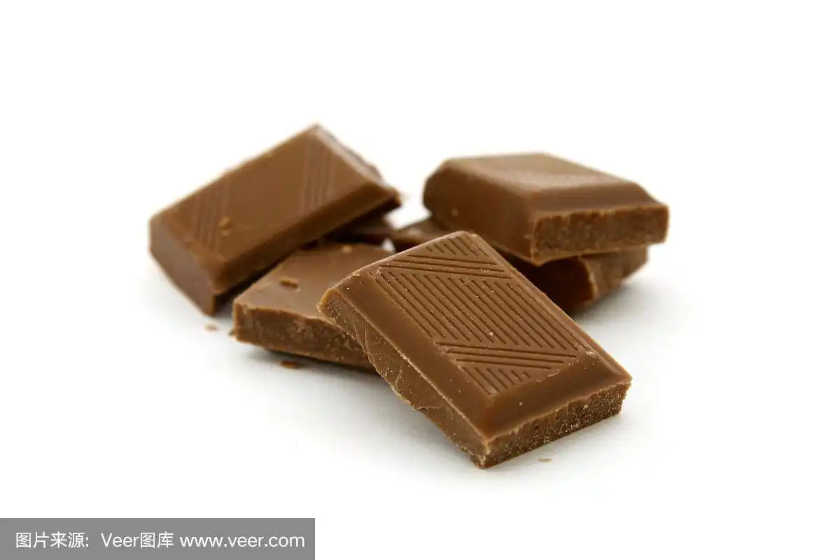 巧克力片,褐色,水平画幅,无人,不健康食物