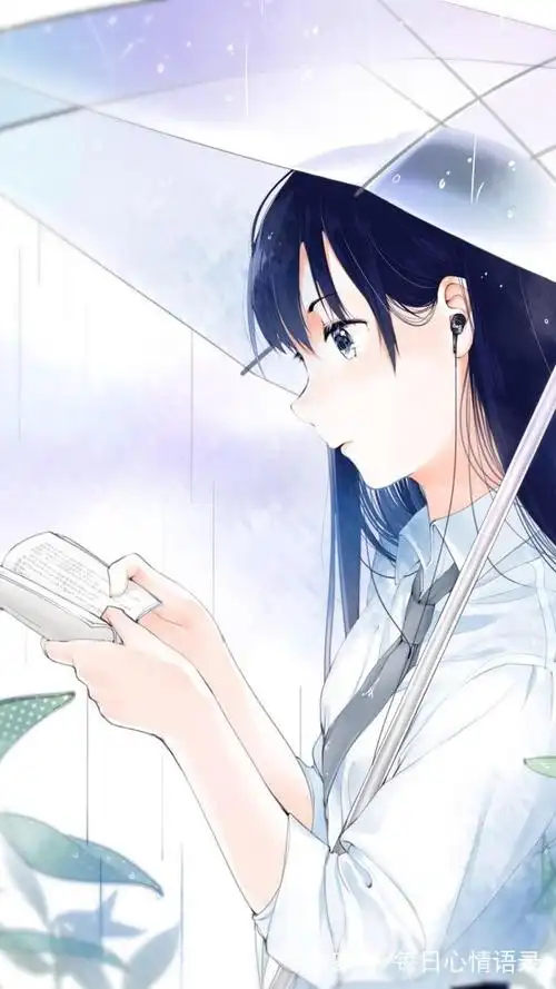 人物插画——温柔甜美的卡通女孩,适合当壁纸.