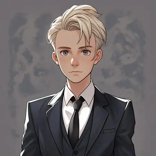 卡通西装背头男生高清图💼💥