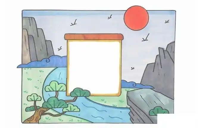 鹿柴古诗配画 - 儿童简笔画大全