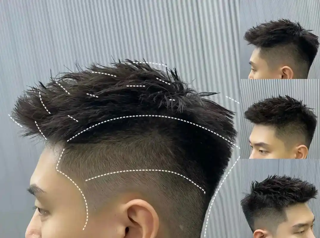 男士前刺免打理发型精神干净男生必备发型