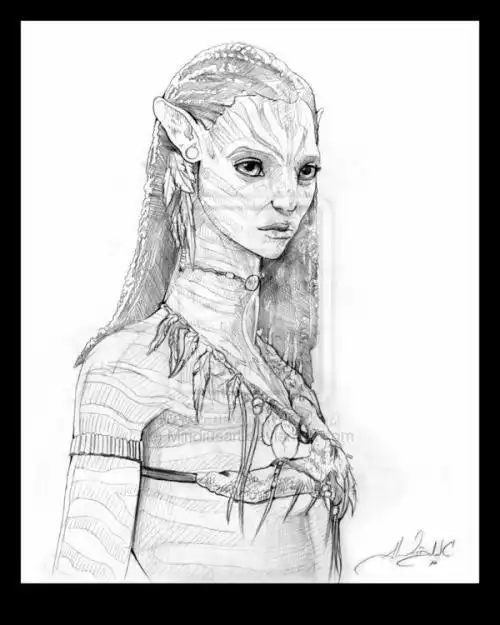 阿凡达动物简笔画