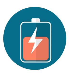 卡通电量提示png元素素材手机栏图标智能手机电池电量水平,wifi信号