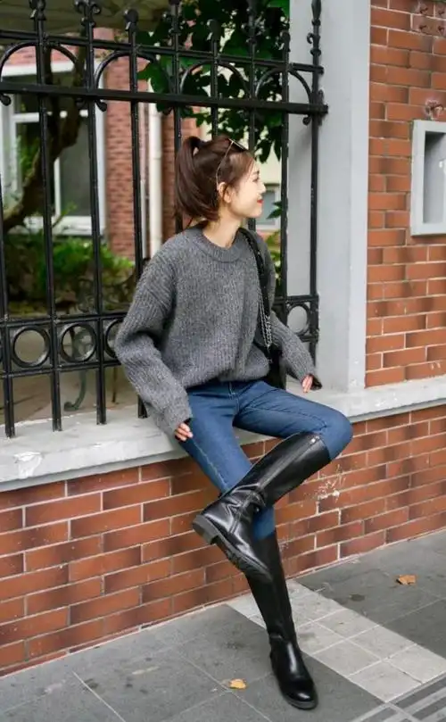 冬天是时候穿靴子了简约又时髦的秋冬靴子穿搭又暖又好看