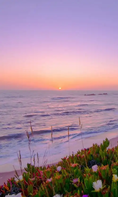 唯美意境,大海,唯美,黄昏,手机壁纸唯美大海黄昏