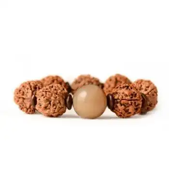 五瓣金刚牛角顶珠手串