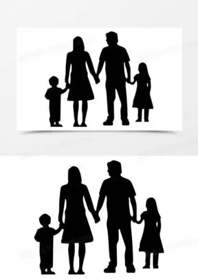 一家四口图片素材