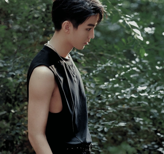 王俊凯22岁生日写真花絮迷人机车皮衣搭无袖背心又man又有少年感