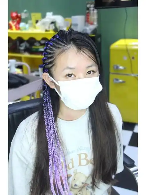 是甜酷风女孩没跑了地垄沟编发重庆脏辫