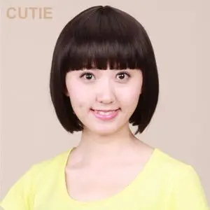 娇滴滴假发女齐刘海bobo头短直发甜美可爱型短假发短发波波头