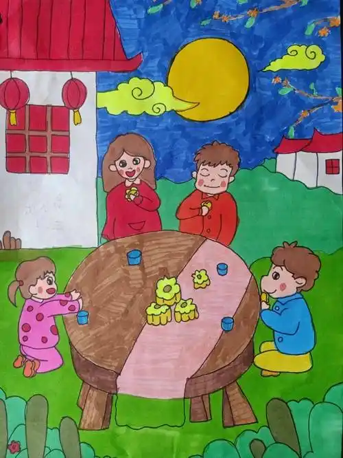 臧俊毅三(10)中队 王子瑄三(11)中队 赵婧雯咏中秋四年级各中队精心