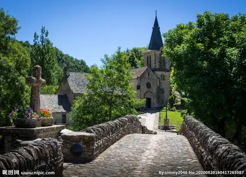 中世纪田园风景摄影图片