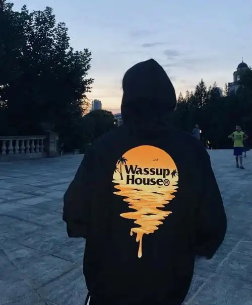 落日wassup连帽卫衣