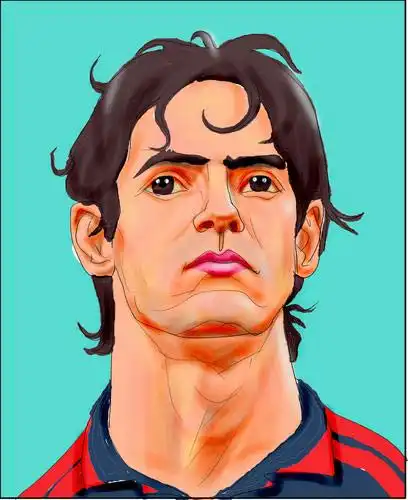 图文漫画解析金球先生卡卡英俊的米兰骑士