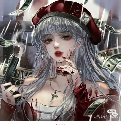 女生头像  #卡通头像  霸气又黑暗的闺蜜头像