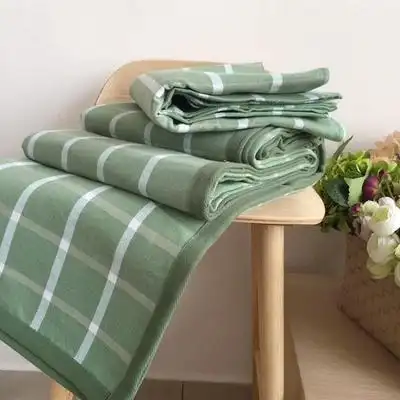 厚道手工粗布妈手工粗布日加密加厚清爽合股凉席三件套