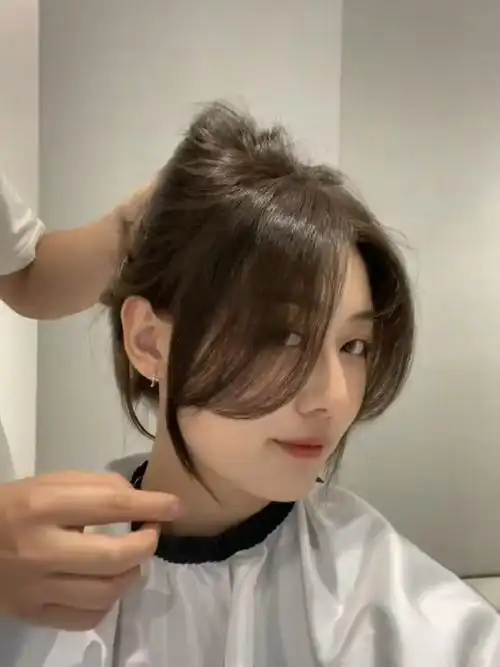 修颜刘海  #宁波染发推荐7373适合大部分脸型的#修颜刘海超级