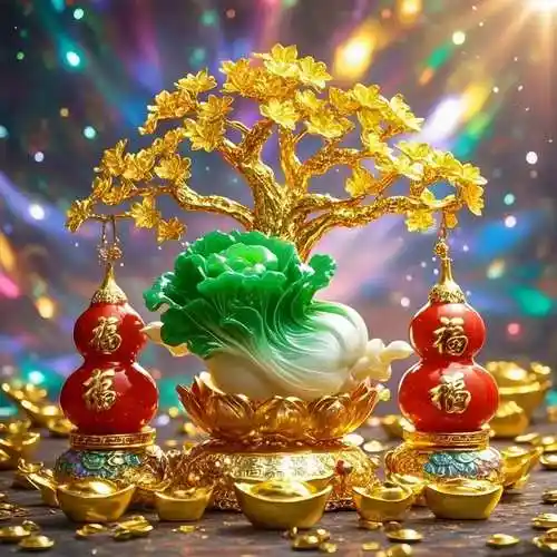 2024发财头像|发财树摇钱满兜,白菜百财聚福流,葫芦纳祥喜气稠