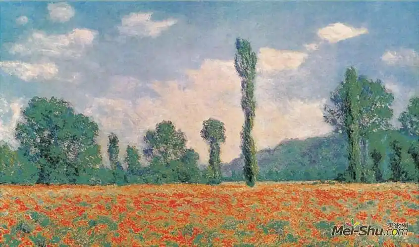 罂粟花田 1890年 油彩 画布 65×92cm 美国 芝加哥艺术中心藏