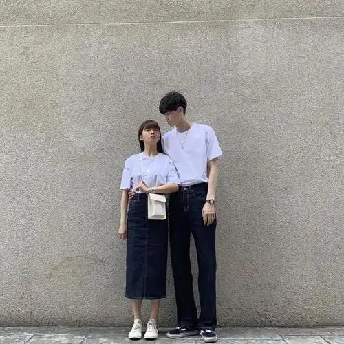 身高156小个子跟183男友情侣装搭配显高时尚气质秀恩爱很高级