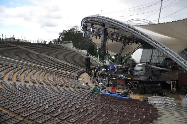 圆形剧场,节日,现场,观众,表演