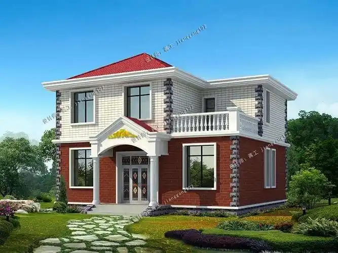 8款二层农村别墅120平刚刚好城里人都喜欢这样的小户型