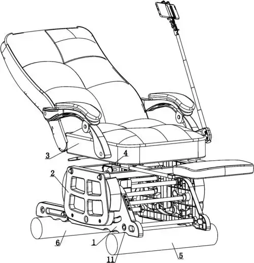 cn208425762u_一种使用舒适的摇椅有效