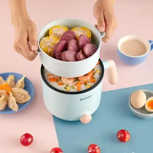 苏泊尔电煮锅小型迷你火锅多功能家用学生宿舍煮面不粘锅h12yk829