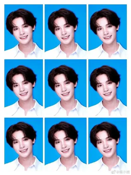 黄明昊饭制证件照小合集,每一张都值得收藏的精品大帅哥#黄明昊