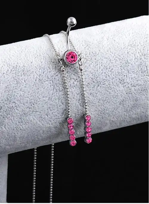 腰链情趣性感腰环链肚皮舞腰链长款脐钉穿刺欧美银色腰间配饰链腰饰