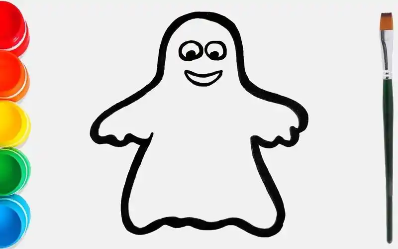 和我一起学画画,今天我们来画一个幽灵!