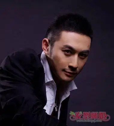 头顶6mm两边3mm的圆寸 个性圆寸头型图片(3)_发型师姐