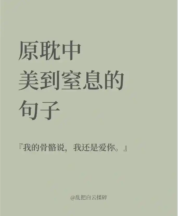 那些原耽的经典语录#耽#文案#非原创 图片来源:red bo - 抖音