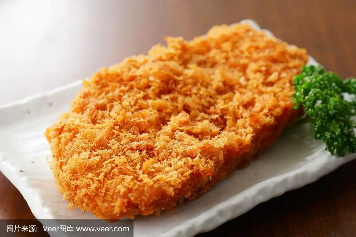 面包猪肉炸肉排.