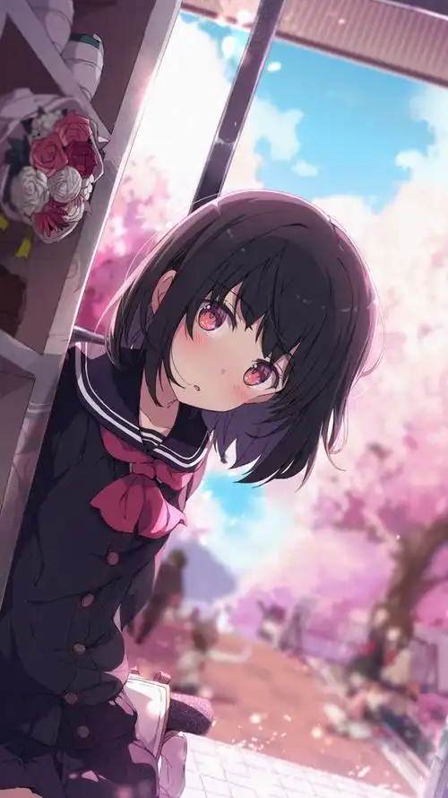 治愈系动漫美女高清手机壁纸图片