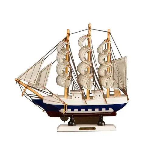 一帆风顺铁质帆船办公桌风格装饰摆件 创意模型船工艺品礼品开业