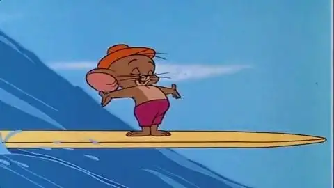 猫和老鼠:汤姆坑了杰瑞,正笑的开心,嘴里就被塞了个冲浪板!