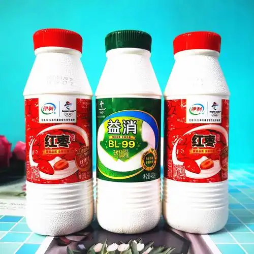 伊利风味发酵乳450g5瓶8瓶红枣味酸奶瓶装益消酸牛奶伊利酸奶红枣5瓶