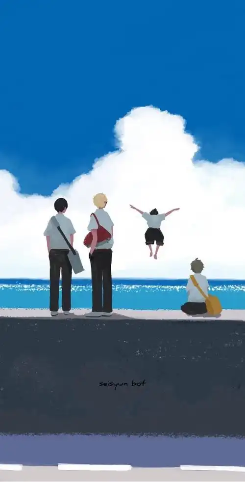 排球少年青春的背影