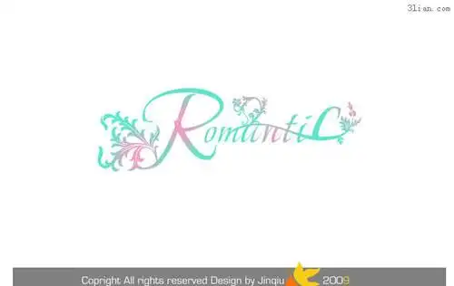 romantic浪漫英文艺术字 #采集大赛